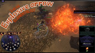 POE Explosive Arrow Totem Elementalist leveling as league start before 321 [upl. by Andrey]