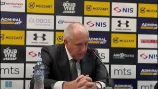 Partizan  Cibona Konferencija za medije Željko Obradović [upl. by Donell656]