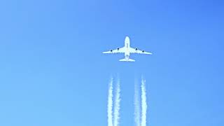 Crossing Atlas Air B747 inflight [upl. by Polard]