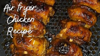 Air fryer chicken  Air fryer chicken thighs  Sticky Air fryer chickengugulethuzubane2444 [upl. by Pauly]