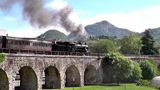 Treno a vapore in Valsugana Trento  Bassano del Grappa  Vicenza [upl. by Htiek]