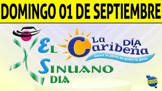 Resultados CARIBEÑA y SINUANO DIA del Domingo 1 de Septiembre de 2024 CHANCE 😱💰🚨🔥🍀 [upl. by Eilegna]