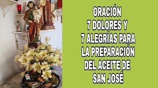 ACEITE DE SAN JOSE Oraciones auditivas para hacer de miércoles a miércoles [upl. by Bennink944]