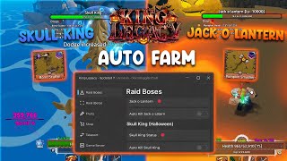 🎃 King Legacy Script Arc Hub  Auto Farm Skull King  Get Halloween Bone Scrythe Easily [upl. by Nossah]