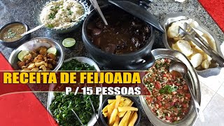 FEIJOADA PARA 15 PESSOAS RECEITAS DA ROSA [upl. by Noneek]