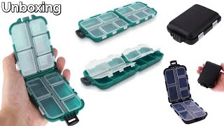 10 Compartments Fishing Lure Boxes  Bait Storage Case  Tackle Trays Hooks Organizer [upl. by Bratton]