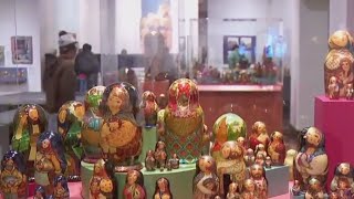 Largest collection of nesting dolls in the country is on display at a Minneapolis museum [upl. by Nnaeilsel]