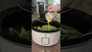 Five ingredient easy healthy crock pot dinner easydinnerideas healthyrecipes [upl. by Shulins]