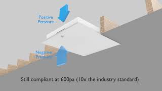 Air tight hinged loft hatch  Insulated to Part L Building Regs [upl. by Biancha]