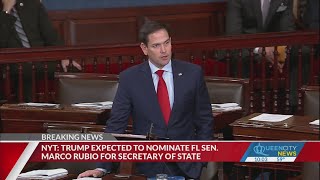 Trump expected to nominate Marco Rubio for secretary of state The Hill [upl. by Suoicerpal]