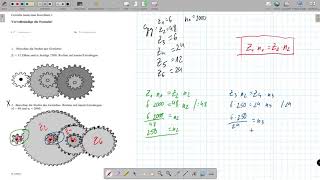 Getriebedrehzahl berechnen  Aufgabe 2 [upl. by Albers]