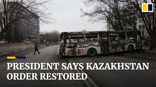 Order restored in Kazakhstan after week of unrest Russian troops to stay for ‘limited time’ [upl. by Belak579]