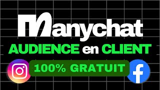 Répond automatiquement aux commentaires en DM comme un PRO avec ManyChat  100 GRATUIT [upl. by Aniarrol]