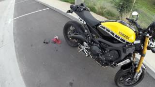 Yamaha XSR900 Ixil SX1 exhaust larger silencer [upl. by Ambrogino410]