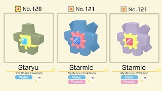 Pokemon Quest Shiny Staryu Evolves Into Shiny Starmie  Pokemon Staryu Evolution [upl. by Anigal483]