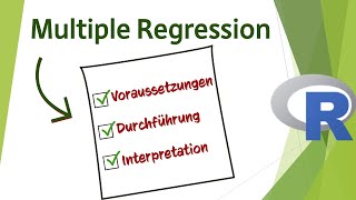 Multiple lineare Regression in R ALL IN ONE  Voraussetzungen Durchführung und Interpretation [upl. by Krever]