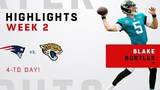 Blake Bortles Big Game w 4 TDs vs Pats [upl. by Eleynad]