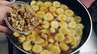 mix bananas with some walnuts the famous dessert that drives the world crazy ready in 5 minutes [upl. by Lienad]