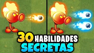 30 HABILIDADES SECRETAS en Plantas Vs Zombies 2 [upl. by Cedar297]