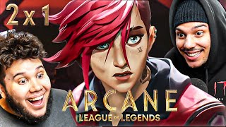 Arcane Season 2 Episode 1 REACTION  Officer Vi Has ARRIVED [upl. by Nryhtak862]