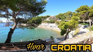 WALKING FROM HVAR CENTER TO HULA HULA BEACH BAR  CROATIA TRIP 2021 [upl. by Simeon739]