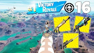 WoW 😱 16 Elimination Solo Zero Build Gameplay Win  Fortnite Chapter 5 Season 2 [upl. by Eidnahs]