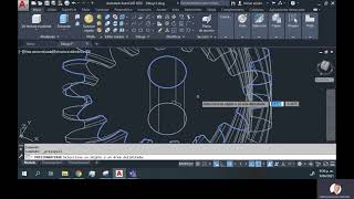 Engranaje helicoidal  AutoCAD [upl. by Lynad]