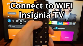 Insignia Fire TV How to Connect to WiFi [upl. by Philps224]