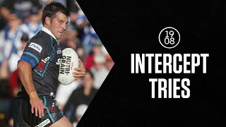 Incredible Intercept Tries  NRL Throwback  Girdler Marshall Ainscough Rona amp more [upl. by Austine806]