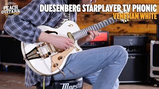 No TalkingJust Tones  Duesenberg Semi Hollow Guitars  Starplayer TV Phonic  Venetian White [upl. by Nangatrad]