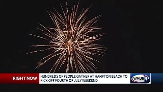 Hundreds gather at Hampton Beach to kick off Fourth of July weekend [upl. by Suicul480]