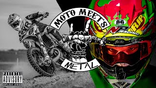 Moto Meets Metal  Awesome 2 Stroke Motocross 90s Throwback [upl. by Seyah]