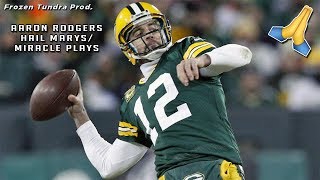 Aaron Rodgers Greatest Hail MarysMiracle Plays [upl. by Asirrom753]