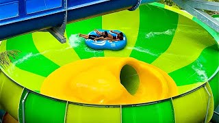 The Curl amp Swirl Water Slide at SplashMania Waterpark [upl. by Andreas]