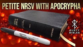 Pocket Sized Check Out This Compact Oxford NRSV With Apocrypha In Black Leather Bible Review [upl. by Yaeger]