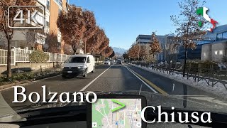 Scenic Drive Trentino Alto Adige Südtirol Italy Bolzano ⩾ Chiusa December  🌞 [upl. by Ewold]