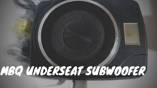 MBQ UNDERSEAT SUBWOOFER INSTALLATION MYVI GEN 3 D20N SOUND TEST PRO TIPS [upl. by Garvey]