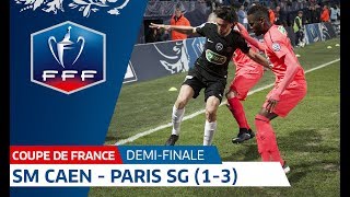 Coupe de France demifinale  SM Caen  Paris SG 13 le résumé I FFF 2018 [upl. by Oiramed90]