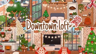 Toca Boca ❄️ Downtown Loft Makeover Christmas  Speed Build Toca Wolrd [upl. by Mok]