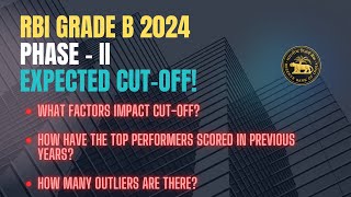 RBI GRADE B 2024 PHASE2 CUTOFF SPECULATION [upl. by Nniw]