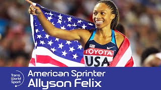 Allyson Felix  World Championships Record Holder  Trans World Sport [upl. by Sucramraj]