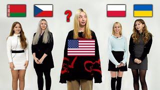 American Guess 4 Slavic Languages Speaking CountriesBelarus Czech Republic Poland Ukraine [upl. by Gintz213]