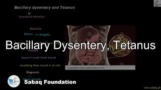 Bacillary Dysentery Tetanus Biology Lecture  Sabaqpk [upl. by Augusta]