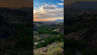 Beautiful sunset view from a River Rock restaurant in La Verkin sunset view travel utah river [upl. by Gnem]