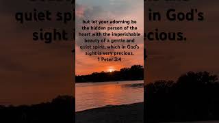 LET YOUR ADORNING shorts youtubeshorts god jesus holyspirit faith love peace joy bible [upl. by Nosreffej]