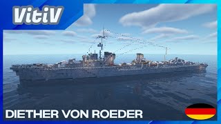 KMS Z17 Diether von Roeder  Type 1936 Destroyer  Minecraft [upl. by Tadd]