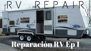 RV Repair Reparación RV Rotten wood Madera Podrida Ep 1 [upl. by Netsew]