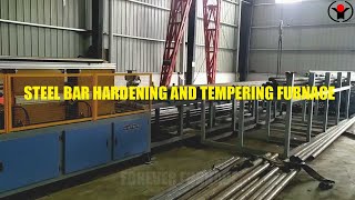 Steel Bar Hardening Tempering System  long bar heat treatment machine steelbar heattreatment [upl. by Portia]