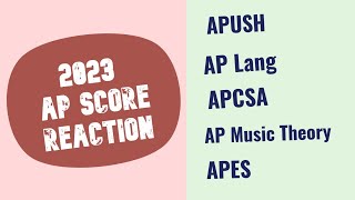 AP Test Scores Reaction 2023 5 APs [upl. by Neliak]