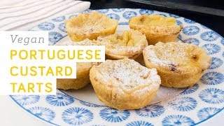 Vegan Portuguese custard tarts  Pastéis de nata vegano [upl. by Ahsyla405]